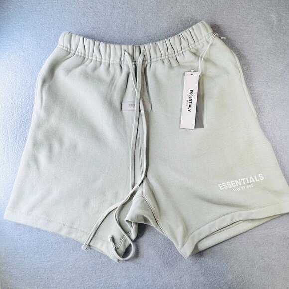 Essentials Fear of God Fleece Shorts Size XS Seafoam Green 6" inseam - Picture 1 of 13